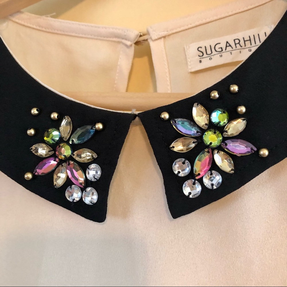 Sugarhill Boutique two tone blouse